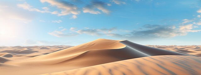 Background of sand dunes. desert landscape. islamic banner