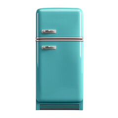 Refrigerator on transparent background