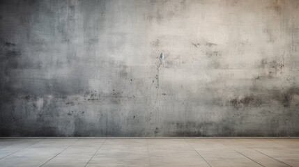 Clean and simple neutral grey wall empty room background or backdrop for online presentations and virtual meetings - obrazy, fototapety, plakaty