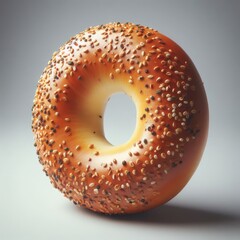 bagel on a white background