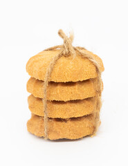 cookies or biscuits, traditional dessert, nutrition snack, dessert or breakfast food isolated on white background