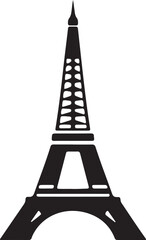 eiffel tower silhouette vector illustrator 