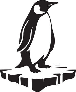 recommend clip art: penguin silhouette vector illustration 