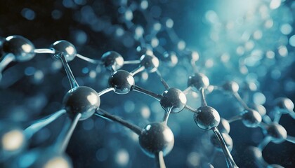 3D molecular structure background
