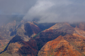 Waimea Canyon in Kauai Hawaii colorful