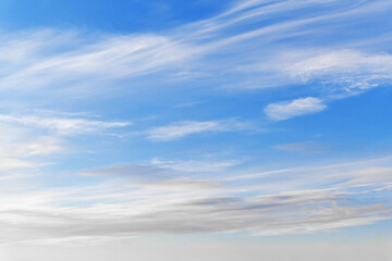 Beautiful blue sky. - obrazy, fototapety, plakaty