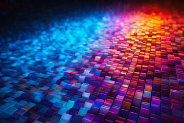 a brightly colored pixelated abstract background