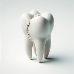a tooth destroyed by caries