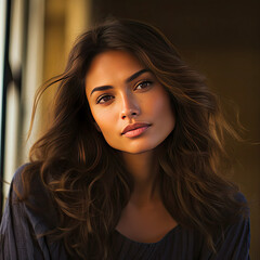 Naklejka premium portrait of a young woman