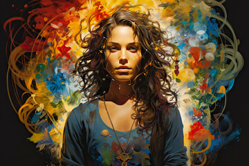 portrait of a woman Androgynous power