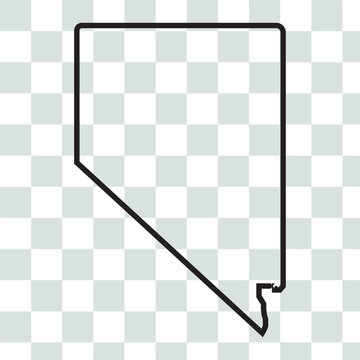 recommend clip art: Nevada state isolated on a white background, USA map