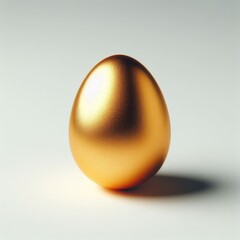 golden egg on white background