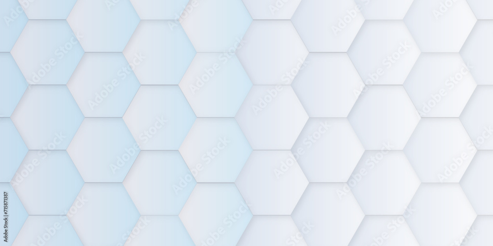 Poster 3d hexagonal structure futuristic colorful background and embossed hexagon abstract with hexagon bac