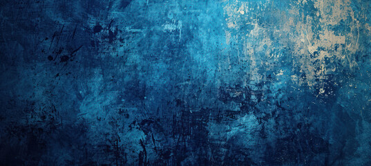 Dark Blue Grunge Texture Background