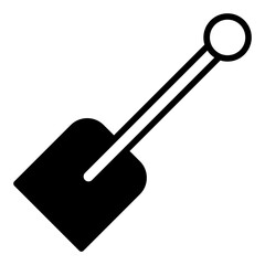 Paddle solid glyph icon