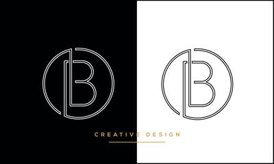 Alphabet letters B or BB logo Monogram