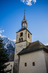 Fototapeta na wymiar Paroisse Saint Bernard du Mont-Blanc à Chamonix