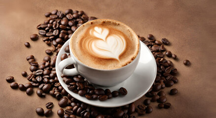 "Aesthetic Caffeine: Close-Up Coffee Delight"