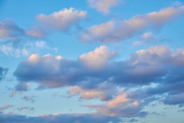 A captivating view of the sky at sunset, vibrant colors painting the clouds