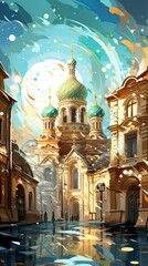 Obraz premium Happy republic day wallpaper indian landmarks ,illustration, Indian Republic Day, Indian Independence day