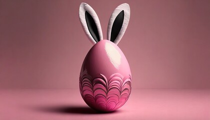 pink easter background with eggs 