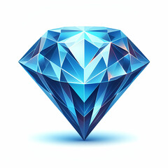 Diamond vector illustration isolated on white background 