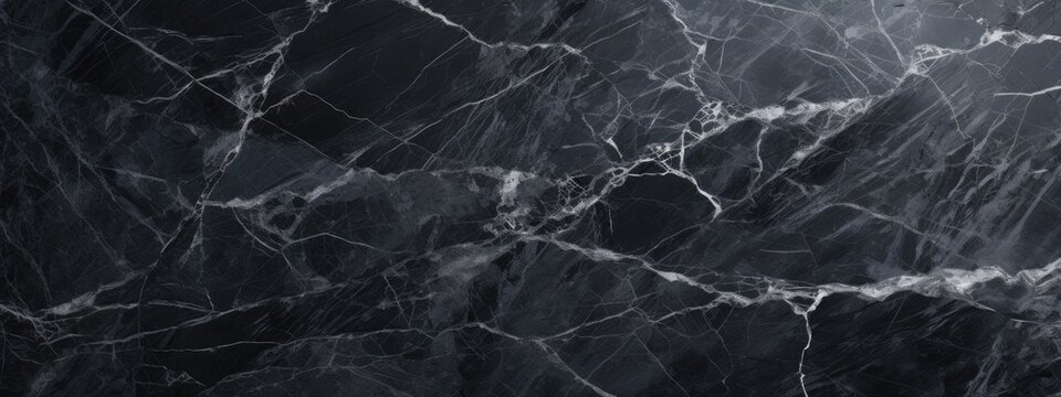 Luxury black marble background. Modern banner