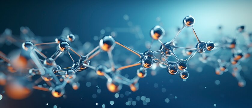 Molecular structure of the DNA molecule. 3D illustration.
