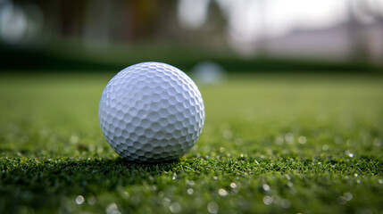 Obraz premium golf ball on green grass