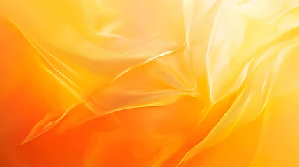Foto op Canvas Sunset Silk: The Warm Glow of Liquid Light. Let this fiery blend of orange and yellow hues ignite your creative spark. © Kordiush