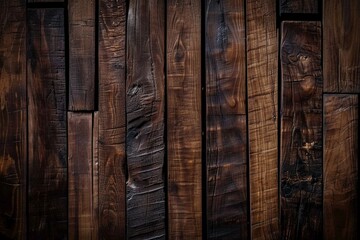 Tall Shadows: Vertical Dark Wood Background Texture with Rich Grained Detail
