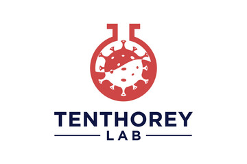 laboratory logo design and technology icons ,creative symbols of science and medicine, technology logo templates