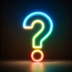 Naklejka premium Question mark lettering typograhy. AI generated illustration