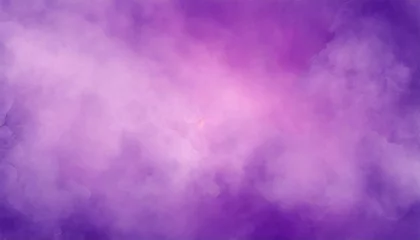Foto op Canvas purple and pink background abstract smoke fog or clouds in center with dark border grunge design colorful violet purple and pink background banner © William