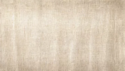 Deurstickers beige or undyed linen fabric texture background © William