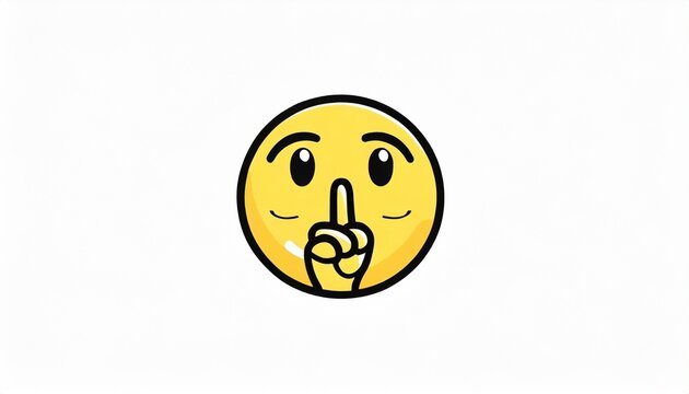 top quality emoticon quiet emoji shh gesture shush silent smiley cartoon shushing face finger shut mouth yellow face emoji popular element detailed emoji icon from the telegram app