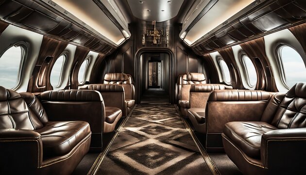 luxury airplane interior 