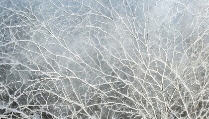close up of a frozen ice pattern the texture looks like a network of veins or branches thetemplate for design