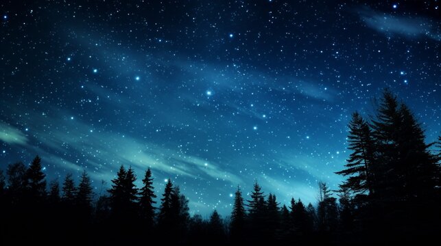 starry night sky ai generated