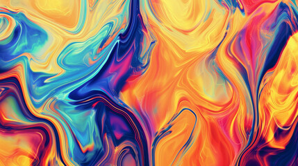 Colorful Artistic Abstract Painting Background. Bright Modern Wavy Texture.	Creative background. 