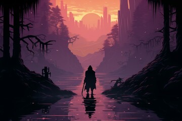 Fototapeta premium Elusive Shadow Assassins - Generative AI