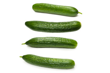 Cucumber isolated on white background.