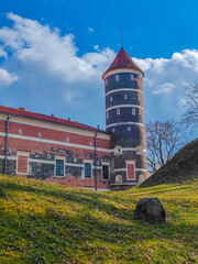 Panemune castle in Lithuania. The initial hill fort of the Teutonic Knights. Renaissance era...