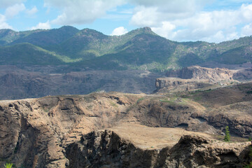 Mountains on the island of Gran Ganaria