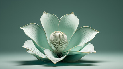  flower 3d model art print