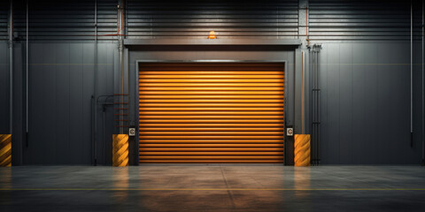 Door industrial building metallic garage steel factory wall shutter warehouse roller security...