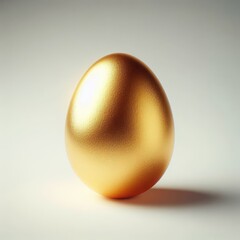golden egg on white background
