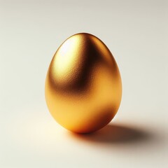 golden egg on white background
