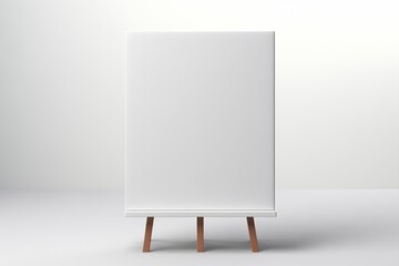 Advertising stand or flip chart or blank artist easel isolated on white background - obrazy, fototapety, plakaty