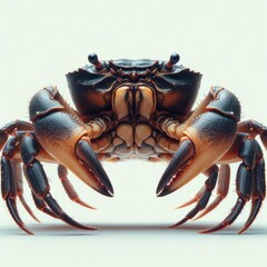 crab on white background
